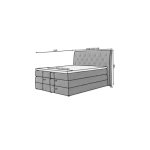 Francoska postelja MILA 180X200 . Francoska postelja MILA je sestavljena iz dveh izmetnic in nadvložka. Prva je iz Bonnell vzmeti, nad njo je vzmetnica z