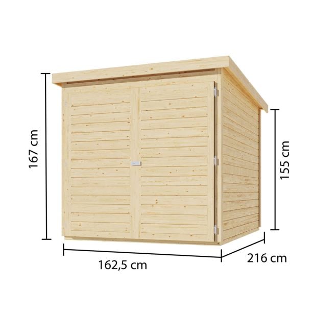 garaza-za-kolesa-karibu-barva-lesa-162-5x216x167-3353281-1 GARAŽA ZA KOLESA KARIBU BARVA LESA 162,5X216X167 - slika 9