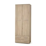 Garderobna omara ALMA 2 . Garderobna omara ALMA 2 je zelo stabilna in kvalitetna. Primerna je za vsak prostor. Omara je narejena iz laminirane plošče z ABS