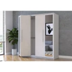 Garderobna omara AMARELA . Garderobna omara s drsnimi vrati AMARELA je primerna za vsako spalnico. Narejena je iz trpežne laminirane plošče debeline 16 mm.