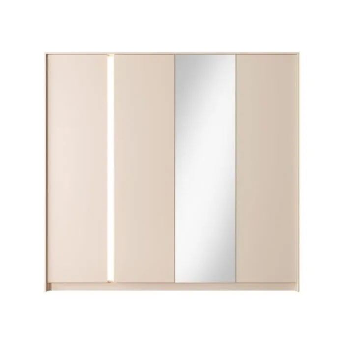 Garderobna omara DAŠA Garderobna omara DAŠA . Garderobna omara DAŠA, je eleganten kos pohištva, ki popestri vaš prostor. Narejena je iz odličnih materialov v barvi beige. Ima