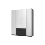 Garderobna omara KALINA 1 . Garderobna omara KALINA 1 200 cm ima moderen dizajn. Narejena je iz laminirane plošče debeline 16 mm. Omara ima na voljo predale