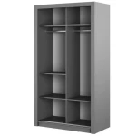 Garderobna omara KLARA 120 . Garderobna omara KLARA 120 je omara z dvojnimi drsnimi vrati ter ogledali. Odlična bo za manjše prostore, na primer spalnico,