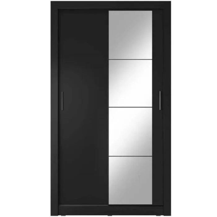 Garderobna omara KREŠO 6 Garderobna omara KREŠO 6 . Garderobna omara KREŠO 6 je ozka omara z dvema vratoma in ogledali. Kompaktna je v dimenzijah in ima dvojna drsna vrata.Notri ima