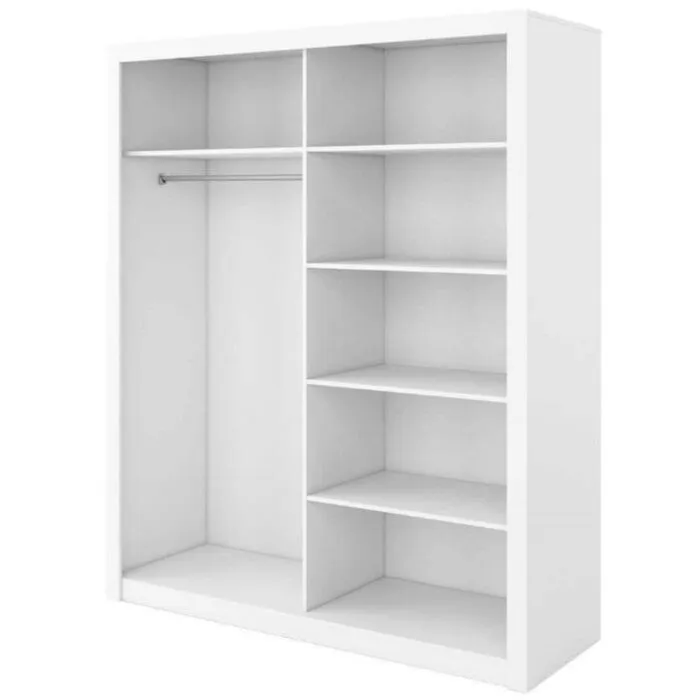 Garderobna omara LILKA Garderobna omara LILKA . Garderobna omara LILKA je omara z dvemi drsnimi vrati, policami in ogledalom. Zaradi svojega brezčasnega modernega dizajna se bo