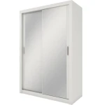 Garderobna omara LUPKO 150 . Garderobna omara LUPKO 150 je majhna, a precej prostorna omara z dvojnimi drsnimi vrati, ki prihranijo prostor. Popolna je za