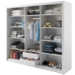 Garderobna omara LUPO 2 . Garderobna omara LUPO 2 je omara z dvema drsnima vratima ter ogledalom. Notranjost omare skriva prijazno in funkcionalno postavitev -