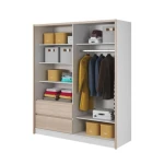 Garderobna omara z drsnimi vrati INGRID 180 . Drsna omara INGRID 180 je praktična in kvalitetna omara za shranjevanje vaših stvari. Dobavljiva je v več