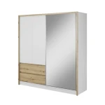 Garderobna omara z drsnimi vrati INGRID 200 . Drsna omara INGRID 200 je praktična in kvalitetna omara za shranjevanje vaših stvari. Dobavljiva je v več