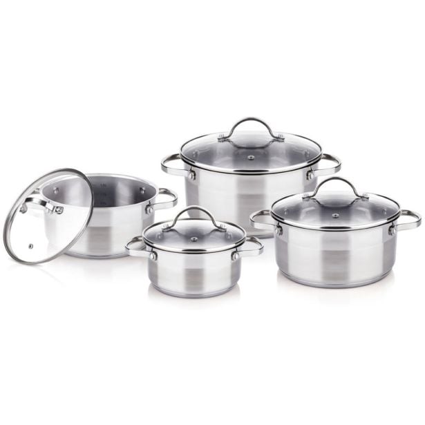 GARNITURA / SET POSODE LAMART LTSSSET8 8 DELNI NERJAVEČE JEKLO GARNITURA / SET POSODE LAMART LTSSSET8 8 DELNI NERJAVEČE JEKLO