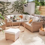 GARNITURA UMETNI RATAN NATERIAL KOTNA ALU, 2 TAB. + JED.MIZA - slika 18