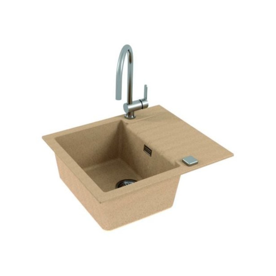 GRANITAL POMIVALNO KORITO ALVEUS CADIT 10, G55 BEIGE 590X500 MM - slika 5