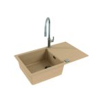 GRANITAL POMIVALNO KORITO ALVEUS CADIT 40, G55 BEIGE 860X500 MM - slika 5