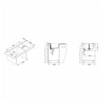 GRANITAL POMIVALNO KORITO ALVEUS FORMIC 30, G05M TWILIGHT 760X500 MM - slika 8