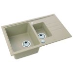 GRANITAL POMIVALNO KORITO ALVEUS INTERMEZZO 70, BEIGE-G55 780X480 MM - slika 5
