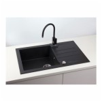 GRANITAL POMIVALNO KORITO ALVEUS ROCK 130, G91 CARBON 780X480 MM - slika 5