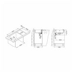 GRANITAL POMIVALNO KORITO ALVEUS ROCK 30, G55 BEIGE 595X475 MM - slika 8