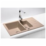 GRANITAL POMIVALNO KORITO ALVEUS ROCK 70, G55 BEIGE 780X480 MM - slika 6