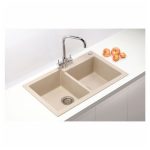 GRANITAL POMIVALNO KORITO ALVEUS ROCK 90, G22 TERRA 780X480 MM - slika 6