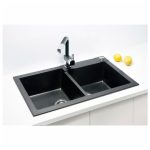 GRANITAL POMIVALNO KORITO ALVEUS ROCK 90, G91 CARBON 780X480 MM - slika 6