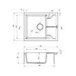 GRANITAL POMIVALNO KORITO DEANTE ANDANTE ZQN N11A - slika 4