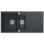 GRANITAL POMIVALNO KORITO QUADRON EVAN 156 ČRN DIAMANT