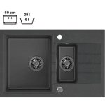 GRANITAL POMIVALNO KORITO QUADRON PETER 156 ČRN - slika 6