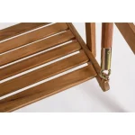 Gugalnica 2P NOEMI . Gugalnica 2P NOEMI ima strukturo iz lesa z oljnim zaključkom. Prevleka je iz poliestra. Material: - Les - Poliester Barva: - Akacijev les