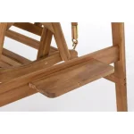 Gugalnica 2P NOEMI . Gugalnica 2P NOEMI ima strukturo iz lesa z oljnim zaključkom. Prevleka je iz poliestra. Material: - Les - Poliester Barva: - Akacijev les