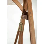 Gugalnica 2P NOEMI . Gugalnica 2P NOEMI ima strukturo iz lesa z oljnim zaključkom. Prevleka je iz poliestra. Material: - Les - Poliester Barva: - Akacijev les