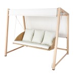 GUGALNIK 3P MEDENA JEKLO Z UČINKOM LESA PLETENO SPUNPOLY - slika 15