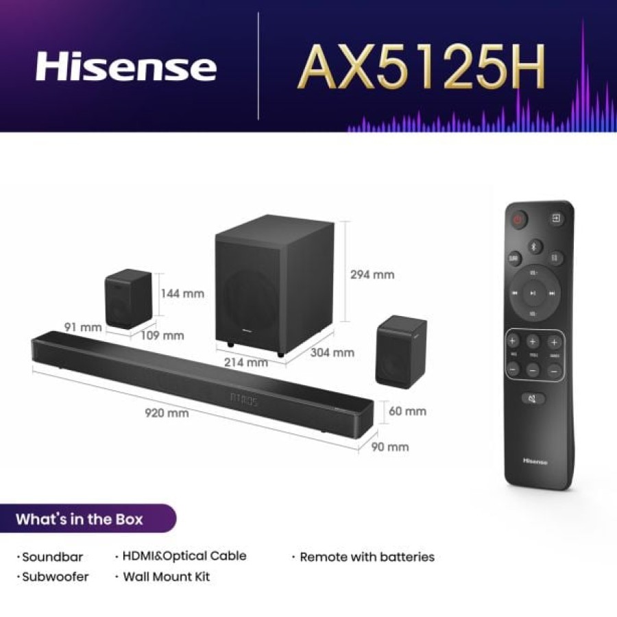 HIŠNI KINO HISENSE AX5125H - slika 7