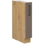 Kuhinjo OMIA je možno naročiti v kompletu (Kuhinjski bloki OMIA) ali pa po posameznih elementih po vaši izbiri. Izvlečna omara OMIA 15D ima fronto izdelano