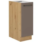 Kuhinjo OMIA je možno naročiti v kompletu (Kuhinjski bloki OMIA) ali pa po posameznih elementih po vaši izbiri. Izvlečna omara OMIA 30D ima fronto izdelano