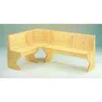 Jedilna kotna klop AVA . Jedilna kotna klop AVA je narejena iz masivnega smrekovega lesa. Klop ima tudi prostor za shranjevanje, postavitev določite sami