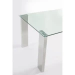 Jedilna miza ARLEY 160X90 . Jedilna miza ARLEY 160X90 je elegantna jedilna miza, ki popestri vsak prostor. Narejena je iz 12mm debelega kaljenega stekla in