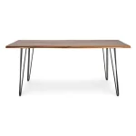 Jedilna miza BARROW 180X90 . Jedilna miza BARROW 180X90 je atraktivna, saj ima robove mizne posebno valovito oblikovane. Mizna plošča je izdelana iz