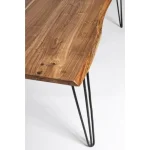 Jedilna miza BARROW 180X90 . Jedilna miza BARROW 180X90 je atraktivna, saj ima robove mizne posebno valovito oblikovane. Mizna plošča je izdelana iz