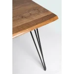 Jedilna miza BARROW 180X90 . Jedilna miza BARROW 180X90 je atraktivna, saj ima robove mizne posebno valovito oblikovane. Mizna plošča je izdelana iz