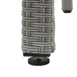 JEDILNA MIZA DAVOS FIX PROTJE-ALU-STEKLO SIVA 90X180X74 - slika 9