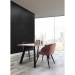 Jedilna miza GIANT 140X80 . Jedilna miza GIANT 140X80 ima jeklene noge v črni barvi. Mizna plošča je izdelana iz MDF - ja, ki je prekrita z melaminom v