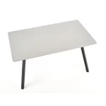 Jedilna miza GRAL . Jedilna miza GRAL je sodobnega in gladkega videza. Dimenzije: - D: 140 x G: 80 x V: 74 cm Material: - MDF / kovina Barve: - Siva / črna