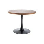 Jedilna miza IRENEJA . Jedilna miza IRENEJA, je popoln kos pohištva. Mizna plošča je narejena iz naravnega furnirja v oreh barvi, ogrodje pa iz kovine v