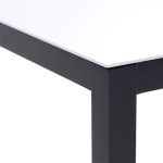 JEDILNA MIZA LYRA FIX 4P ALU STEKLO 90X90 TEMNO SIVA - slika 6