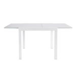 JEDILNA MIZA LYRA II UP&DOWN ALU STEKLO 90/160X90 BELA