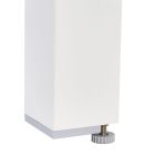 JEDILNA MIZA LYRA II UP&DOWN ALU STEKLO 90/160X90 BELA - slika 22