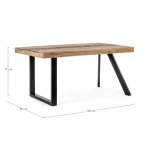 Jedilna miza MANCHESTER 160X90 . Jedilna miza MANCHESTER 160X90 je elegantna jedilna miza, ki je primerna za vsak prostor. Mizna plošča je narejena iz