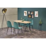 Jedilna miza METROPOLIS . METROPOLIS je klasična kakovostna miza, narejena iz kvalitetnih materialov. Dimenzije: - D: 120 x G: 70 x V: 76 cm Material: - MDF