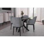 Jedilna miza OLIJA 1 . Okrogla jedilna miza OLIJA je eleganten kos pohištva,ki popestri vaš prostor s svojo eleganco in prefinjenostjo. Primerna je za vsak