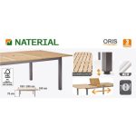 JEDILNA MIZA ORIS METULJ ALU + EVKALIPTUS 180/240 - slika 14